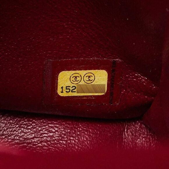 Chanel Red Quilted Patent Leather Classic Maxi Double Flap Bag - Picture 5 of 11